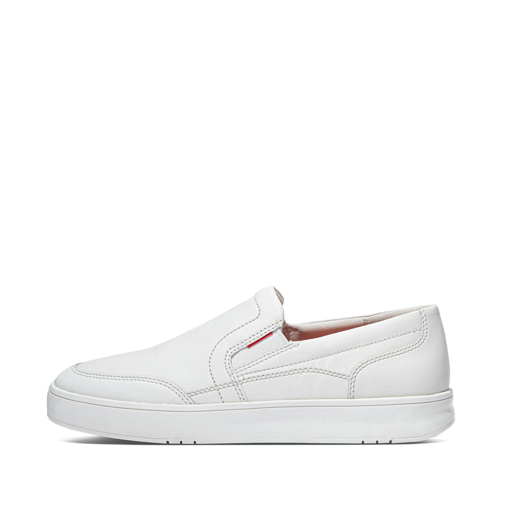 Fitflop Man Slip-on White - Rally X Leather Sneakers - ET3729841